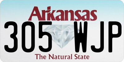 AR license plate 305WJP