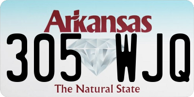 AR license plate 305WJQ