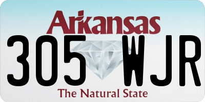 AR license plate 305WJR