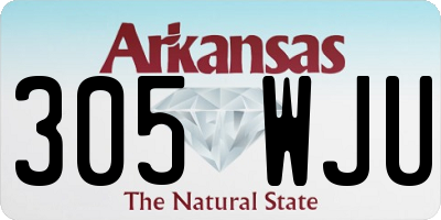 AR license plate 305WJU