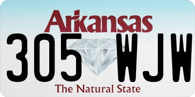 AR license plate 305WJW