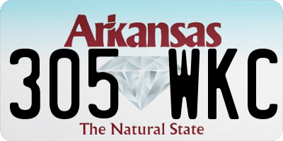 AR license plate 305WKC