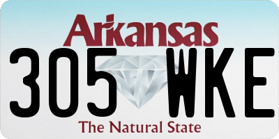 AR license plate 305WKE