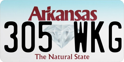 AR license plate 305WKG