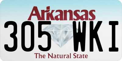 AR license plate 305WKI