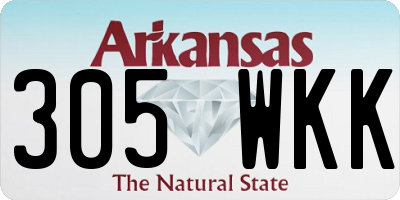 AR license plate 305WKK