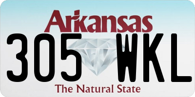 AR license plate 305WKL