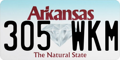 AR license plate 305WKM