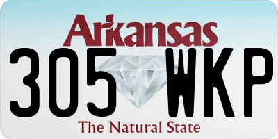 AR license plate 305WKP