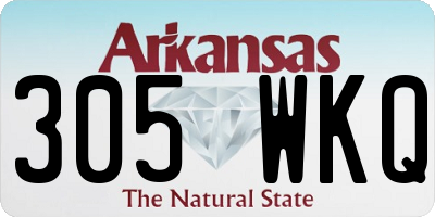 AR license plate 305WKQ