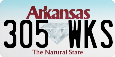 AR license plate 305WKS