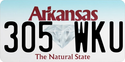 AR license plate 305WKU