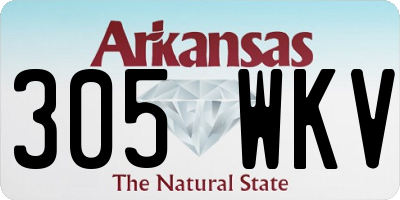 AR license plate 305WKV