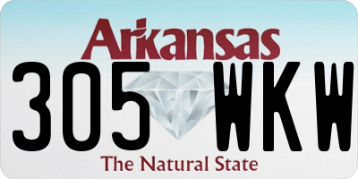 AR license plate 305WKW