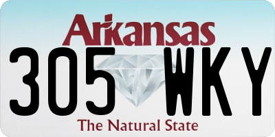 AR license plate 305WKY
