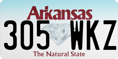 AR license plate 305WKZ
