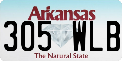 AR license plate 305WLB