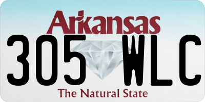 AR license plate 305WLC