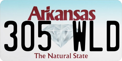 AR license plate 305WLD
