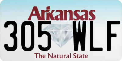 AR license plate 305WLF