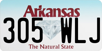 AR license plate 305WLJ