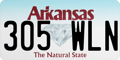 AR license plate 305WLN