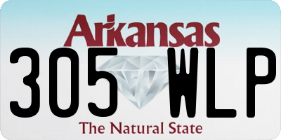 AR license plate 305WLP