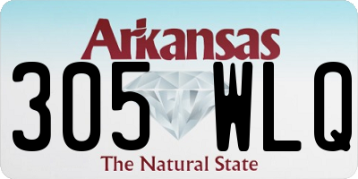 AR license plate 305WLQ