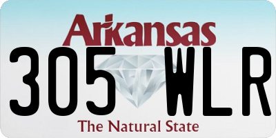 AR license plate 305WLR