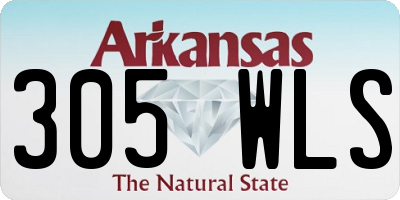 AR license plate 305WLS