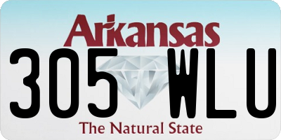 AR license plate 305WLU