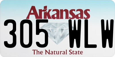 AR license plate 305WLW