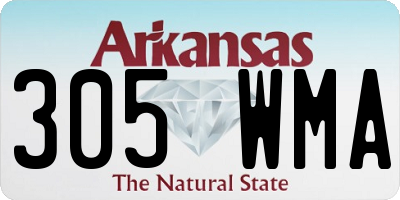 AR license plate 305WMA