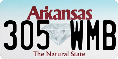 AR license plate 305WMB