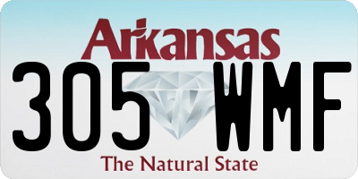 AR license plate 305WMF