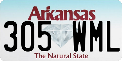AR license plate 305WML