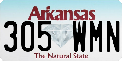 AR license plate 305WMN