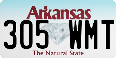 AR license plate 305WMT
