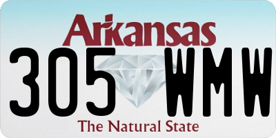 AR license plate 305WMW