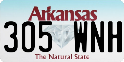 AR license plate 305WNH