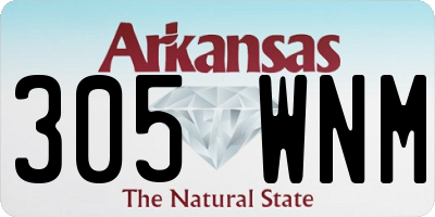 AR license plate 305WNM