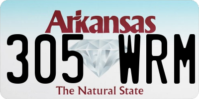 AR license plate 305WRM