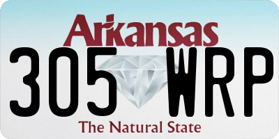 AR license plate 305WRP