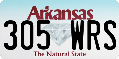AR license plate 305WRS