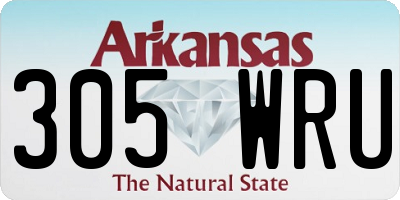 AR license plate 305WRU