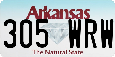 AR license plate 305WRW