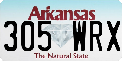 AR license plate 305WRX