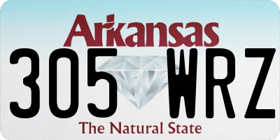 AR license plate 305WRZ