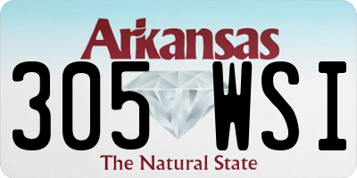 AR license plate 305WSI