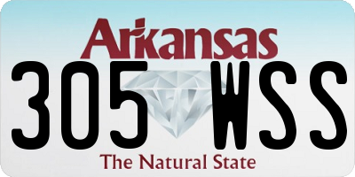 AR license plate 305WSS
